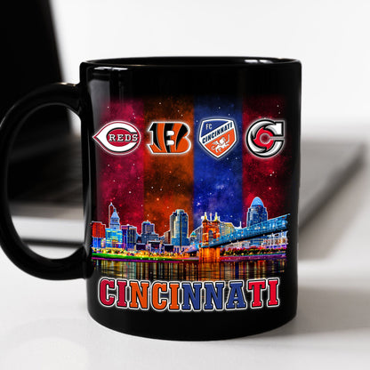 Cincinnati Skyline Mug - Customized Ceramic Mugs