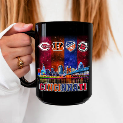 Cincinnati Skyline Mug - Customized Ceramic Mugs