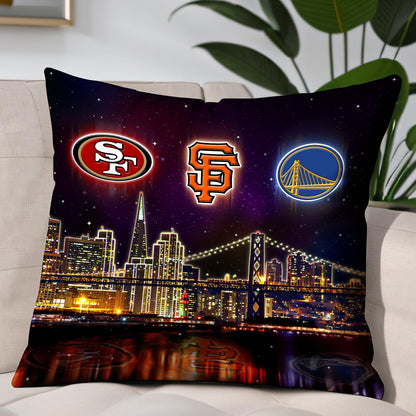 San Francisco Skyline Pillow - One Side Print (Insert Included)