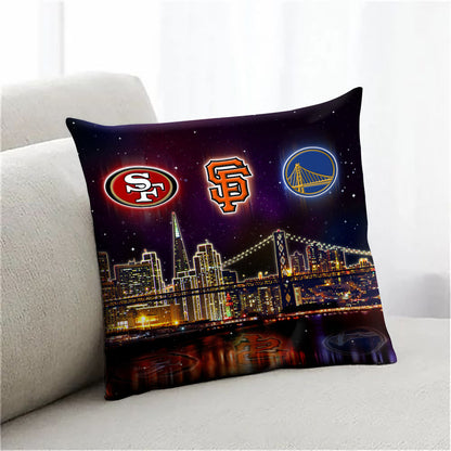 San Francisco Skyline Pillow - One Side Print (Insert Included)