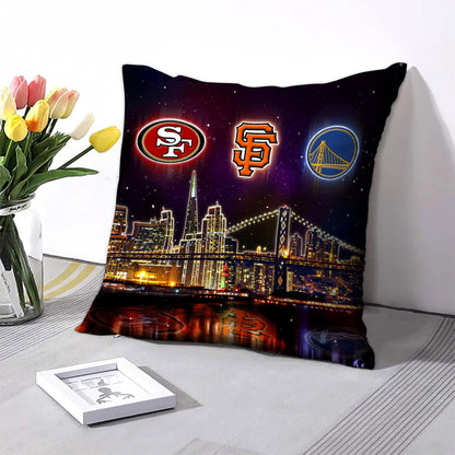 San Francisco Skyline Pillow - One Side Print (Insert Included)
