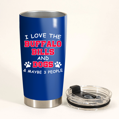 I Love The Buffalo Football And Corgi