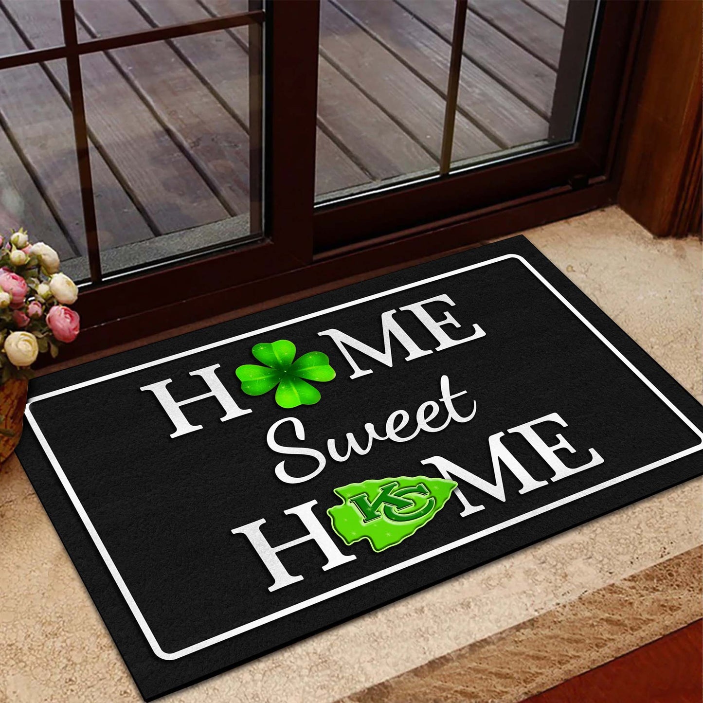 Home Sweet Home - St.Patrick's Day Doormat- Anti Slip Indoor Doormat - KCCE