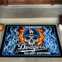 Do Not Disturb - Watching Dodgers Doormat- Anti Slip Indoor Doormat - LADG
