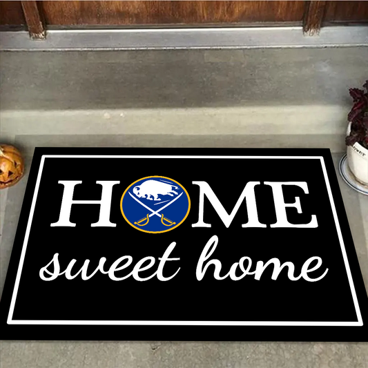 Home Sweet Home -Buffalo SBR Hockey - Anti Slip Indoor Doormat
