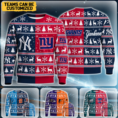 Customized Teams Christmas Unisex Sweater