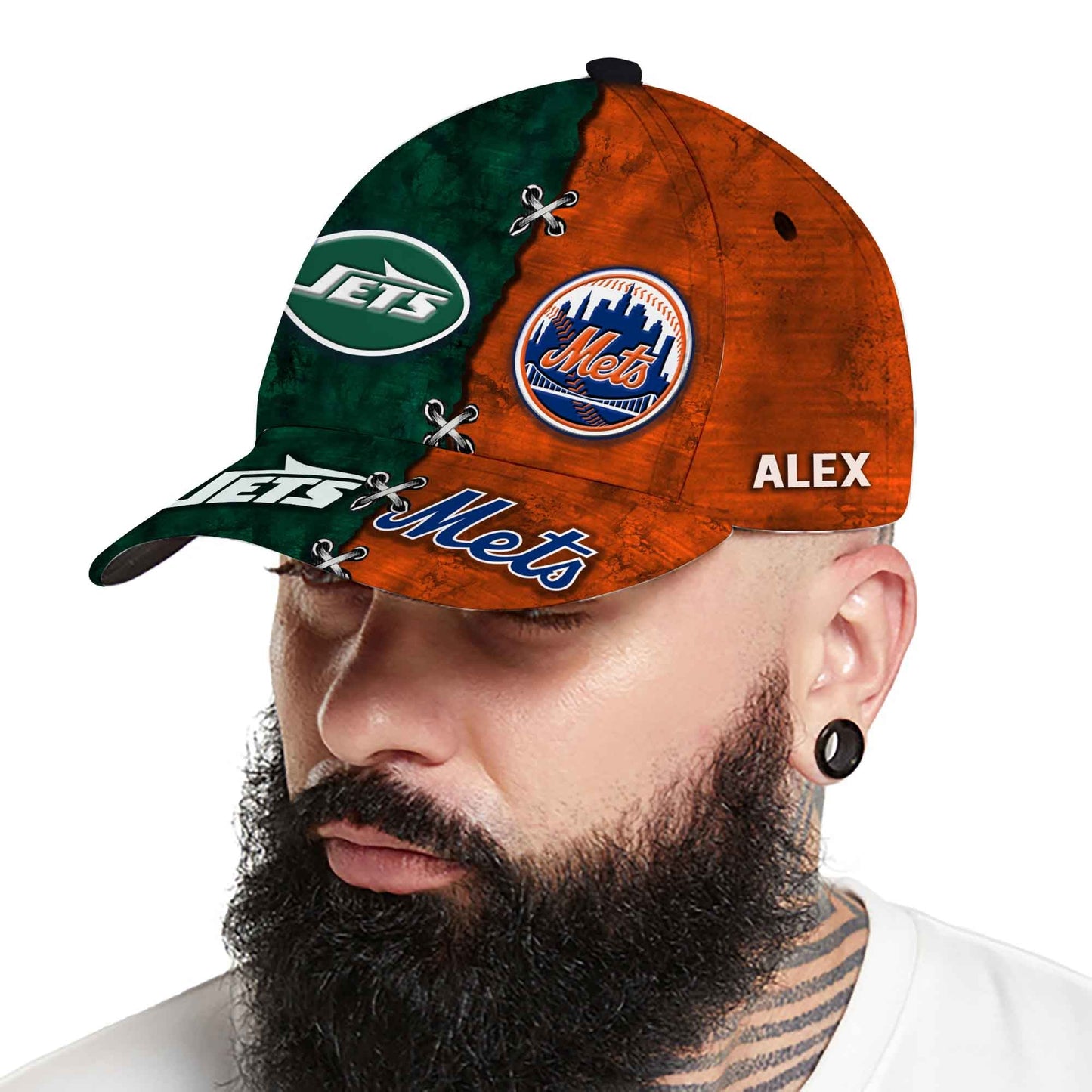 Team Classic Cap - Customized Classic Cap - NYM, NYJ