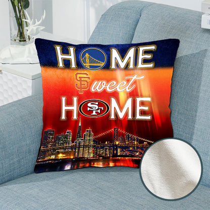 Home Sweet Home Skyline Pillow - 1 side Print - (Insert Included) - SF