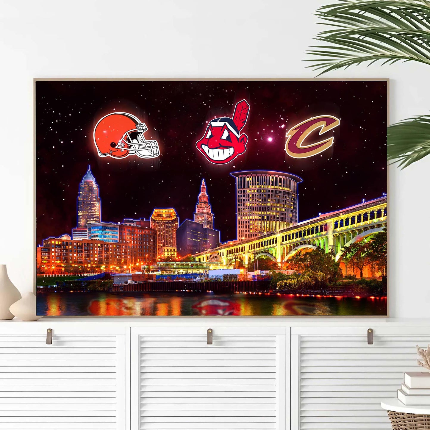 Cleveland Skyline Unframed Poster, Wall Art