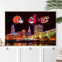 Cleveland Skyline Unframed Poster, Wall Art