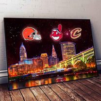 Cleveland Skyline Unframed Poster, Wall Art