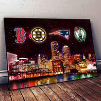 Boston Skyline Unframed Poster, Wall Art
