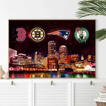 Boston Skyline Unframed Poster, Wall Art