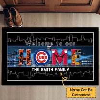 Welcome To Our Home -  Customized Doormat - Anti Slip Indoor Doormat - CCG