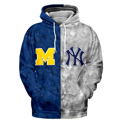 Sport Teams Fleece Hoodie - Customized Fleece Hoodie - MCG NYYK
