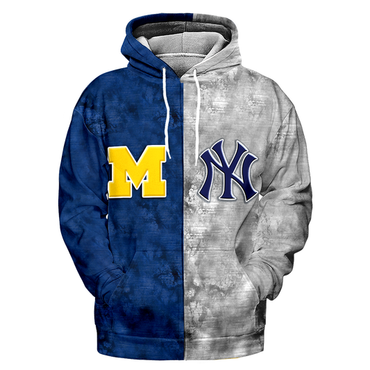 Sport Teams Fleece Hoodie - Customized Fleece Hoodie - MCG NYYK