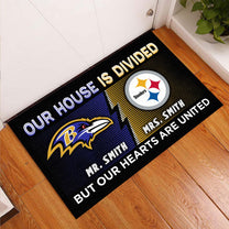 Our House Is Divided -  Customized Doormat - Anti Slip Indoor Doormat - BTMRV, PBST