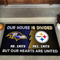 Our House Is Divided -  Customized Doormat - Anti Slip Indoor Doormat - BTMRV, PBST