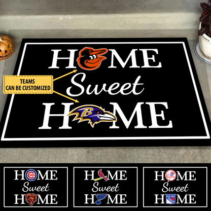 Home Sweet Home Customized Doormat - Anti Slip Indoor Doormat (v9)