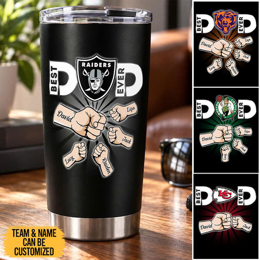 Best Dad Ever - Custom Stainless Steel Tumbler - Perfect Gift For Dad!