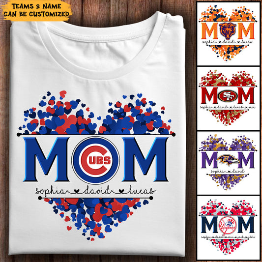 Mom Heart Shirt - Customized Shirt For Mom