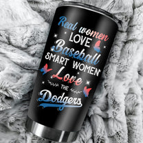 Butterfly Baseball Stainless Steel Tumbler - LADG