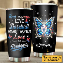 Butterfly Baseball Stainless Steel Tumbler - LADG