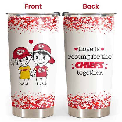 Valentine's Day Gift - Kansas City Football Tumbler