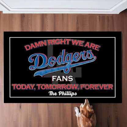 We Are Fans Today Tomorrow Forever Doormat - Anti Slip Indoor Doormat - LADG