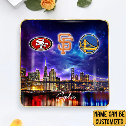 San Francisco Skyline Jewelry Dish - Customized Ring Dish