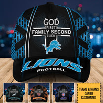 God First Family Second Then My Team Classic Cap - Customized Classic Cap