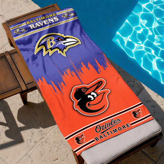 Baltimore Teams Beach Towel