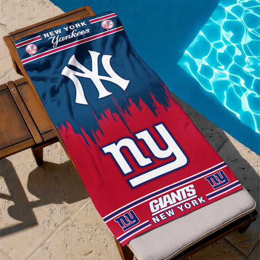 New York Teams Beach Towel