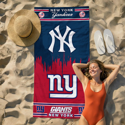 New York Teams Beach Towel