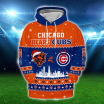 Chicago Christmas Hoodie - Customized Fleece Hoodie - CCC