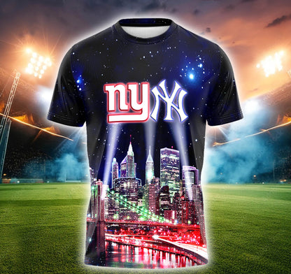New York Skyline T-Shirt - Custom Print T-shirt - NYG NYYK
