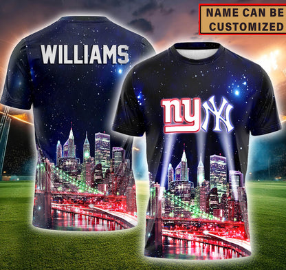 New York Skyline T-Shirt - Custom Print T-shirt - NYG NYYK