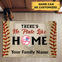 Anti Slip Indoor Doormat - There's no Plate like Home - NYYK