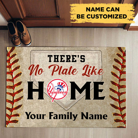 Anti Slip Indoor Doormat - There's no Plate like Home - NYYK