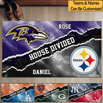 House Divided Doormat - Customized Anti Slip Indoor Doormat