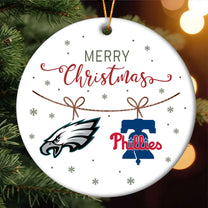 Merry Christmas Circle Ornament - PLDPAEG, PLDPAPL