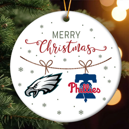 Merry Christmas Circle Ornament - PLDPAEG, PLDPAPL