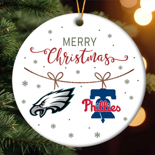 Merry Christmas Circle Ornament - PLDPAEG, PLDPAPL