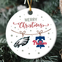 Merry Christmas Circle Ornament - PLDPAEG, PLDPAPL