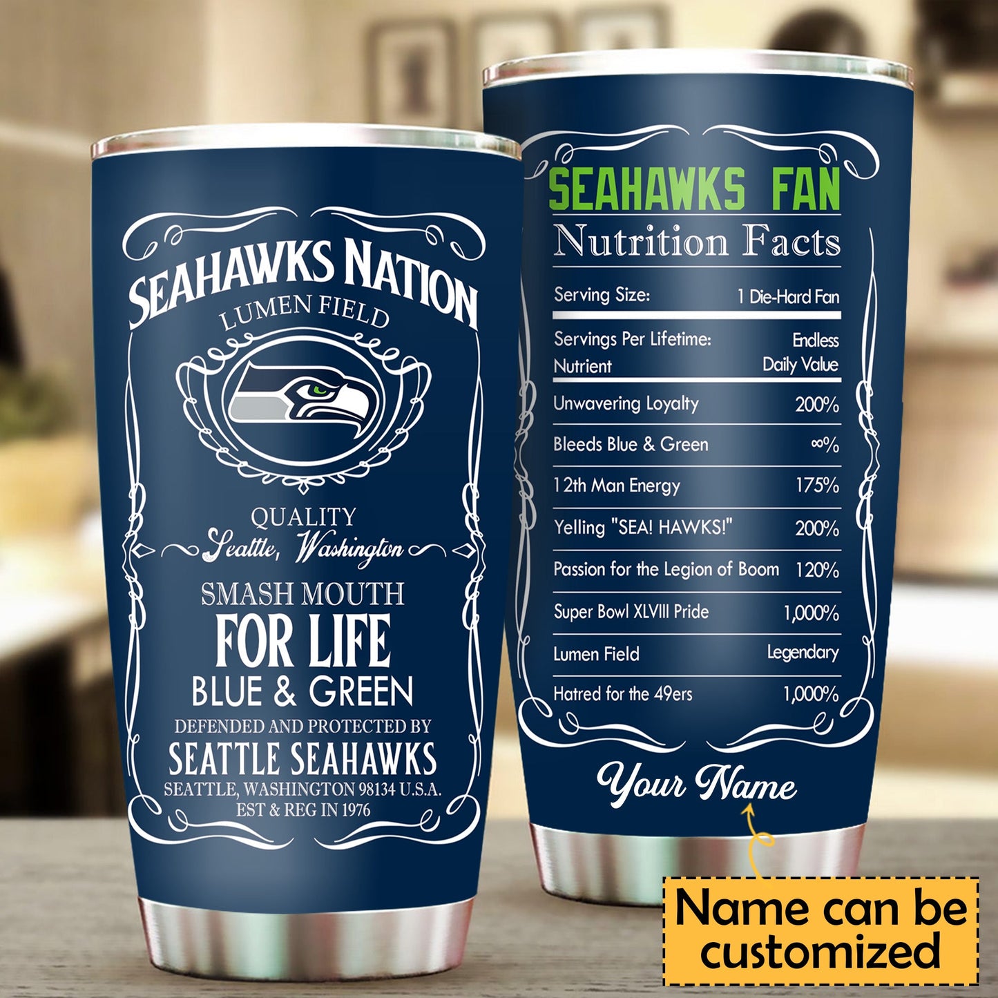 Fan Nation Stainless Steel Tumbler -SSH