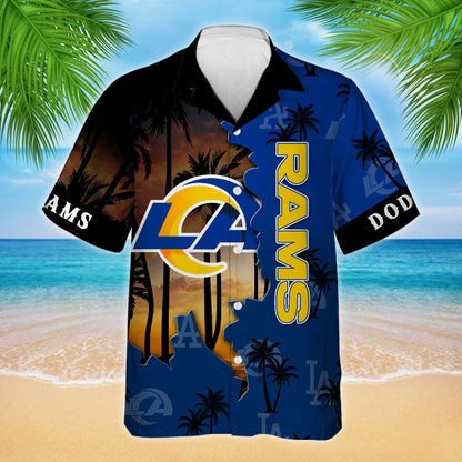 Los Angeles Teams Hawaiian Shirt - Customized Hawaiian Shirt