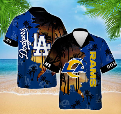 Los Angeles Teams Hawaiian Shirt - Customized Hawaiian Shirt