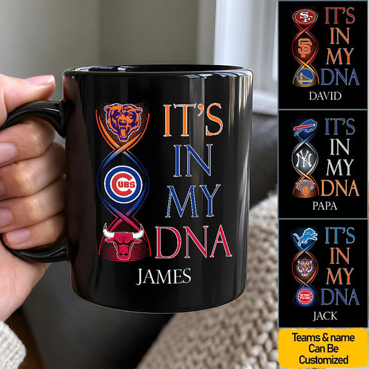 It's In My DNA Black Mug - Customized Ceramic Mug