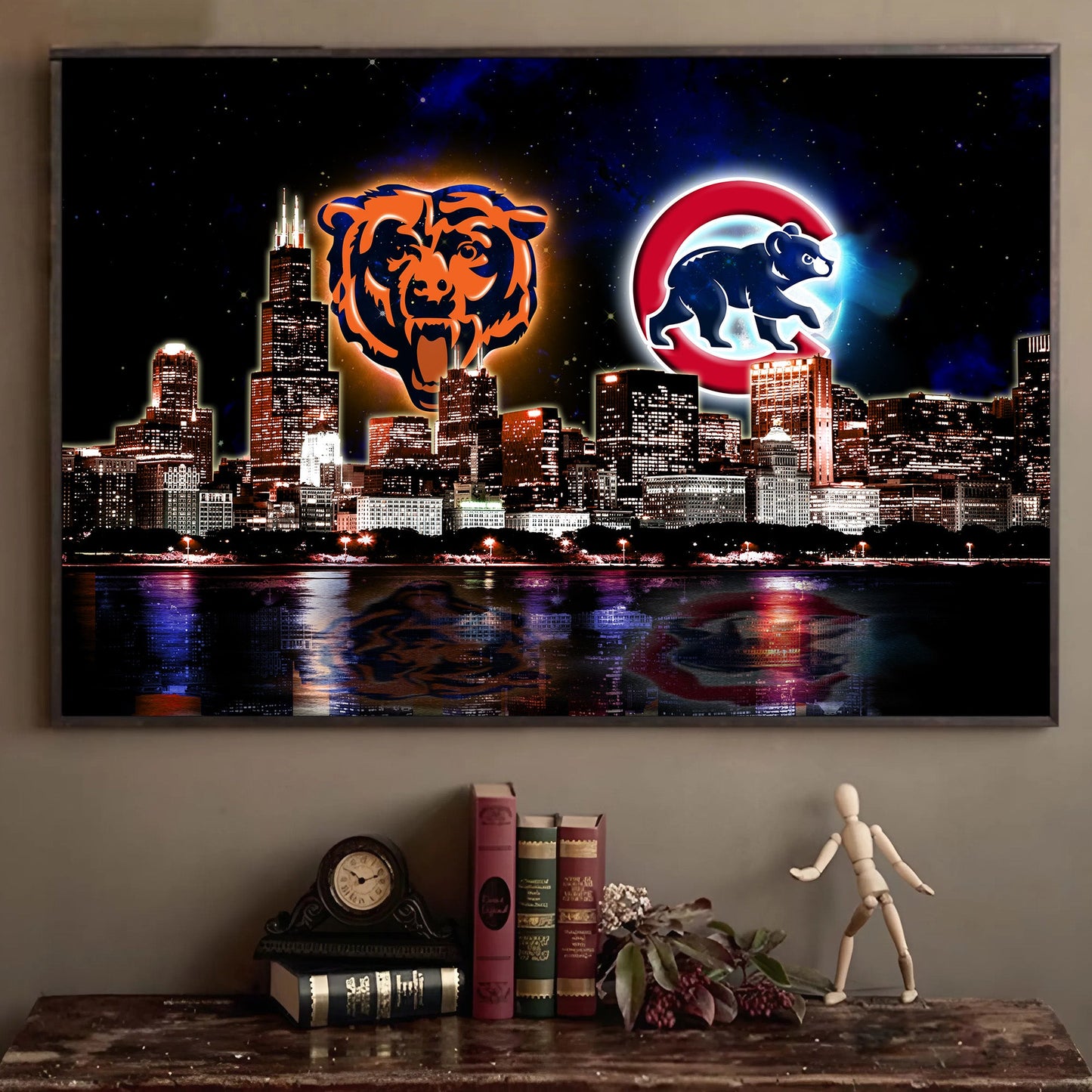 Chicago Skyline Unframed Poster, Wall Art