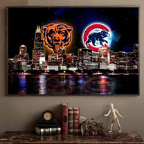 Chicago Skyline Unframed Poster, Wall Art